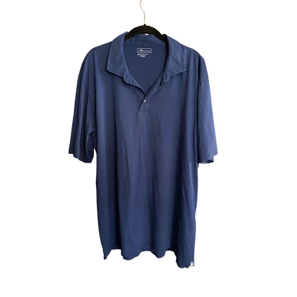 Peter Millar men’s blue short sleeve, golf polo shirt size 2X